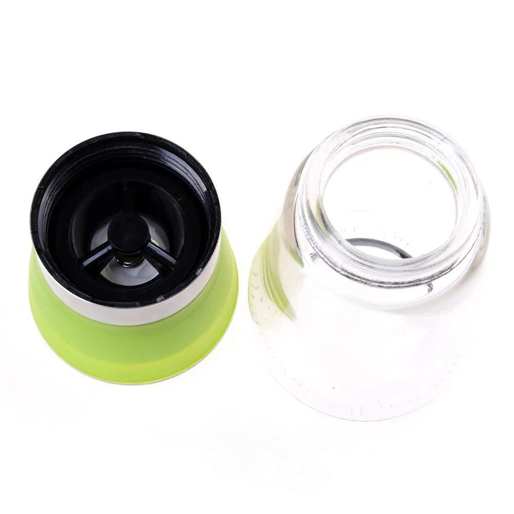 Deco Essentials Salt Mill, Spice Mill and Pepper Grinder, Stainless Steel with Glass Bottle - Image 3