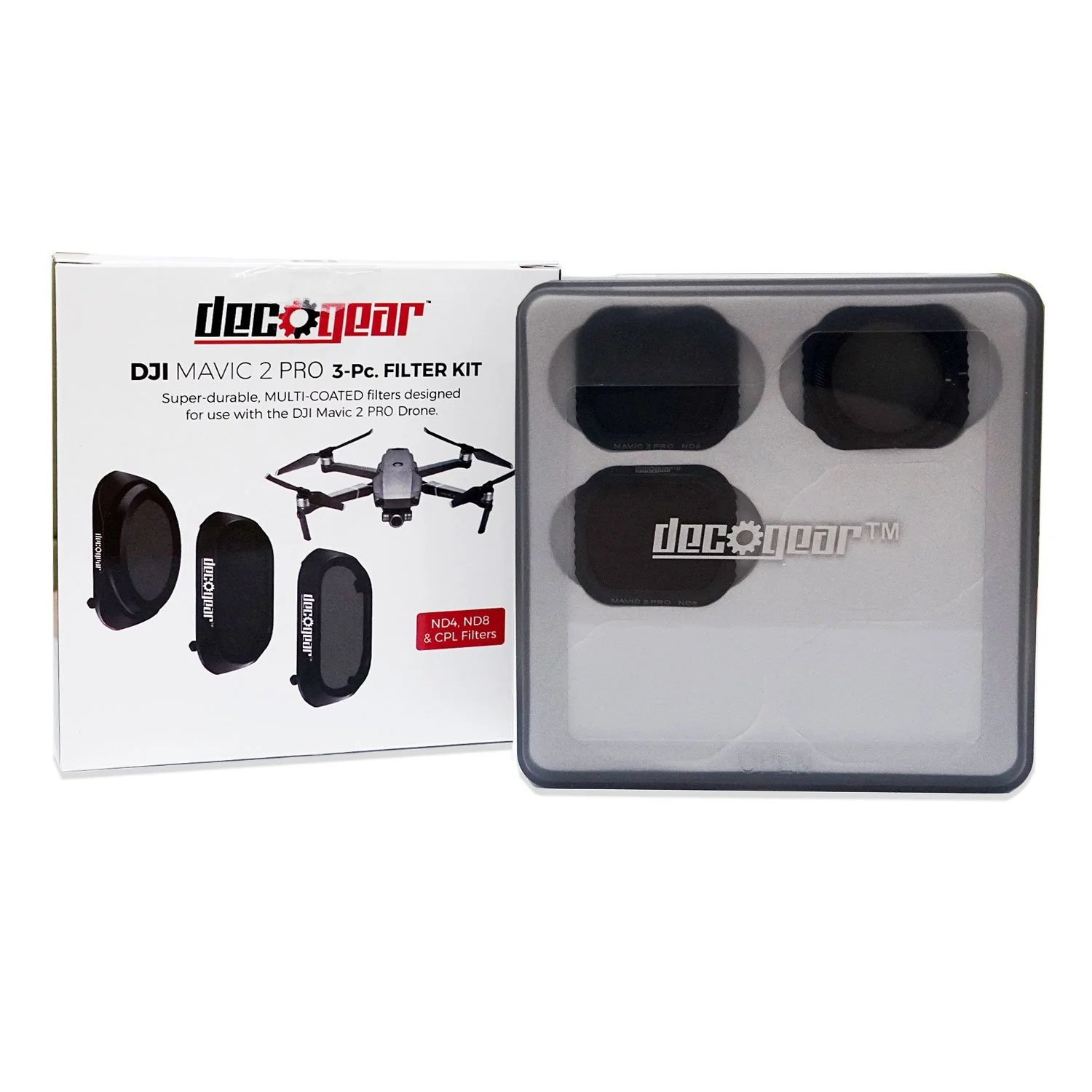 Deco Gear 3-Piece Filter Kit (CPL+ND4+ND8) for Camera on the DJI Mavic 2 Pro - Image 3