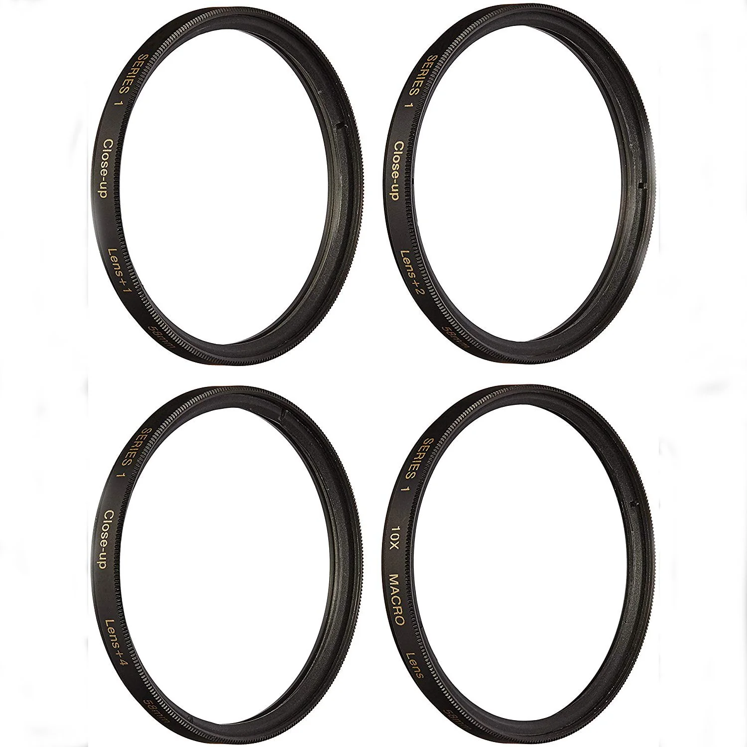 Deco Photo 49mm 4pc HD Macro Close-Up Lens Filter Set +1 +2 +4 +10 with Protective Wallet - Image 3