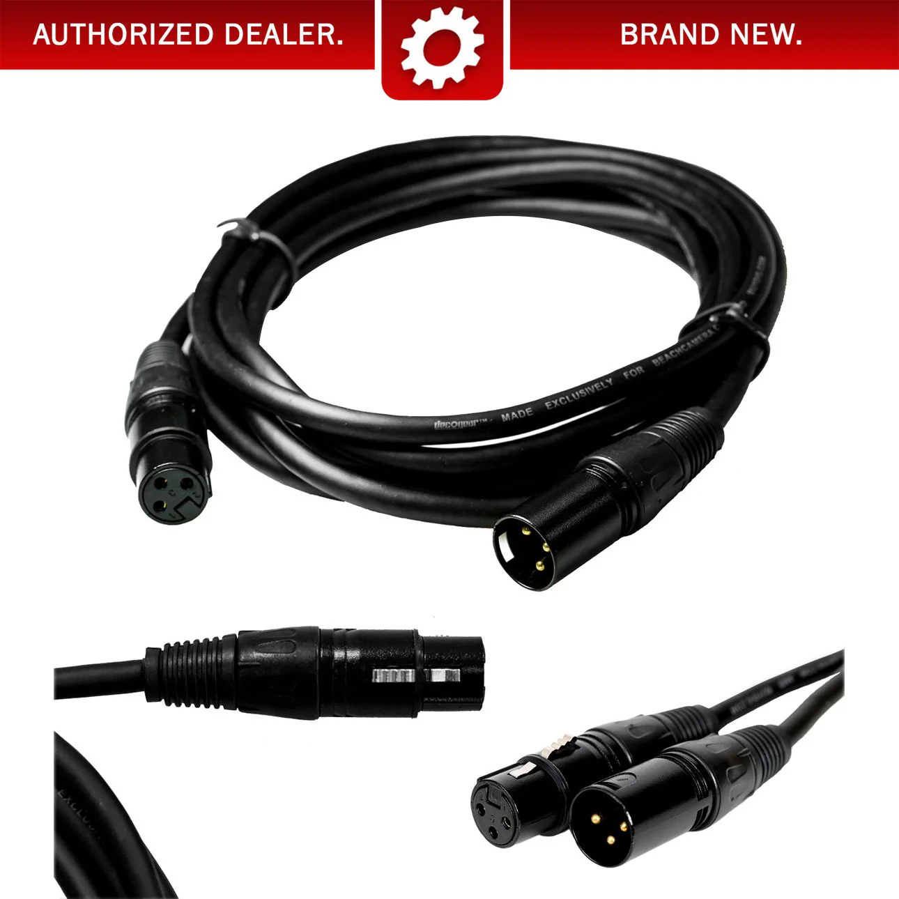 Deco Gear XLR 10' Male to XLR Female 16AWG Gold Plated Cable - Image 14