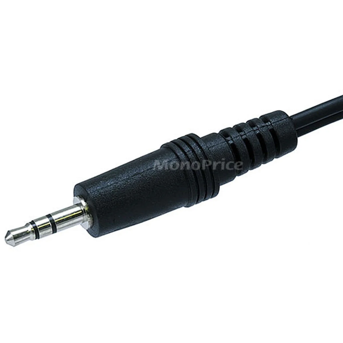 Monoprice 6ft 3.5mm Stereo Plug/2 RCA Plug Cable - Black - Image 3